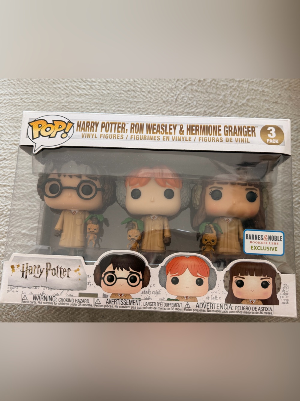Funko 3 Pack Harry Potter Trio - Barnes & Noble Exclusive